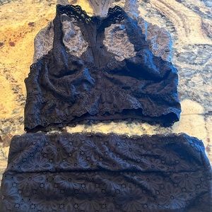 Trio …. 2 New w/o tags Felina bralettes and 1 lace bandeau $15 for all 3 pieces